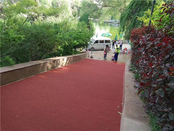 湖州彩色路面施工